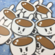 Coffee Bunny Stickers