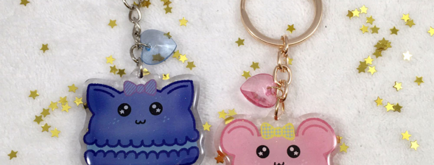 Macaron Cat & Bear Charms