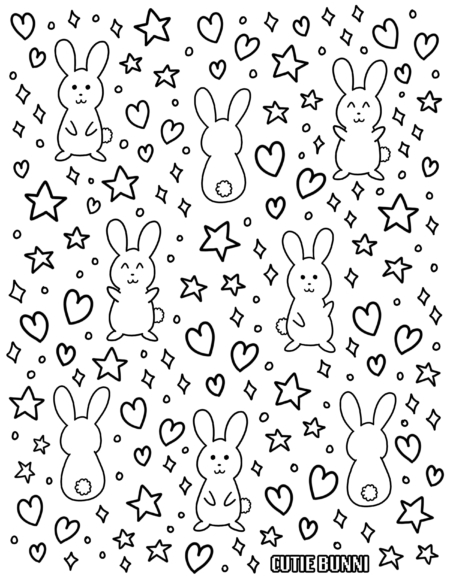 Coloring Pages - Cutie Bunni