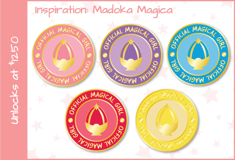 Magical Girl Pins - Madoka Magica