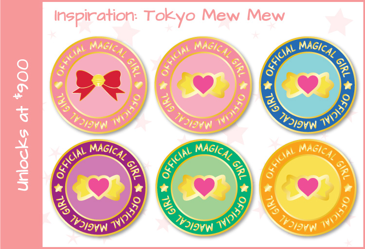 Magical Girl Pins - Tokyo Mew Mew
