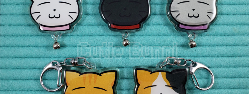 Cat Heads Acrylic Charms