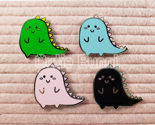 Dino Enamel Pins
