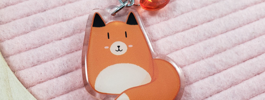 Chibi Fox Acrylic Charm