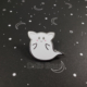 Ghost Cat Enamel Pin