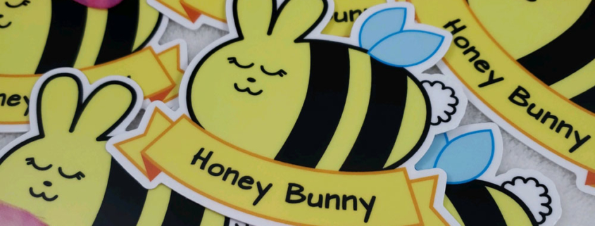 Honey Bunny Vinyl Stickers