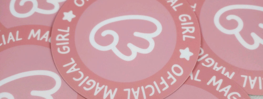 Official Magical Girl (Pink) Vinyl Sticker