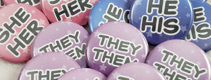 Pronoun Buttons