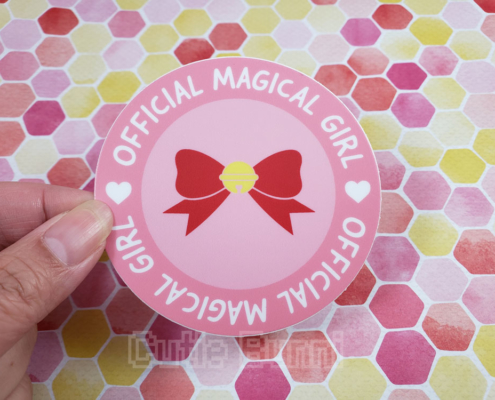 Magical Girl Bow Bell Vinyl Sticker