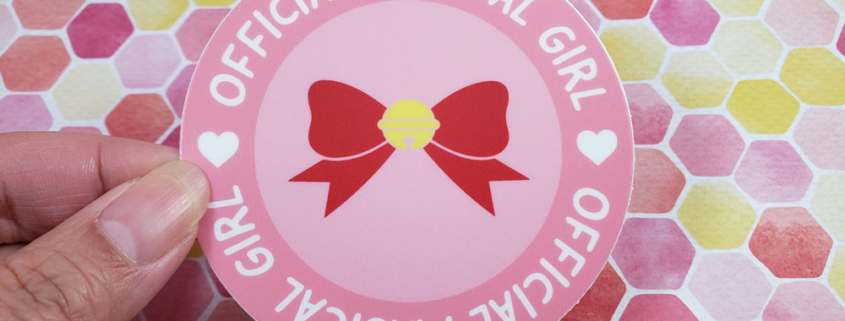 Magical Girl Bow Bell Vinyl Sticker