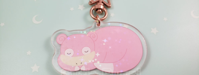 Sleeping Slowpoke Acrylic Charm